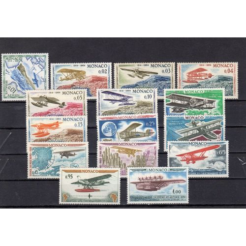 Timbres-Poste De Monaco (Cinquantenaire Du Rallye Aérien De Monaco)