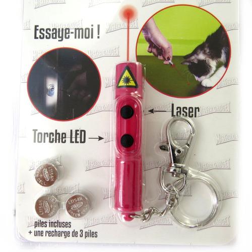 Porte-Clé 'lampe Torche Laser' Rose