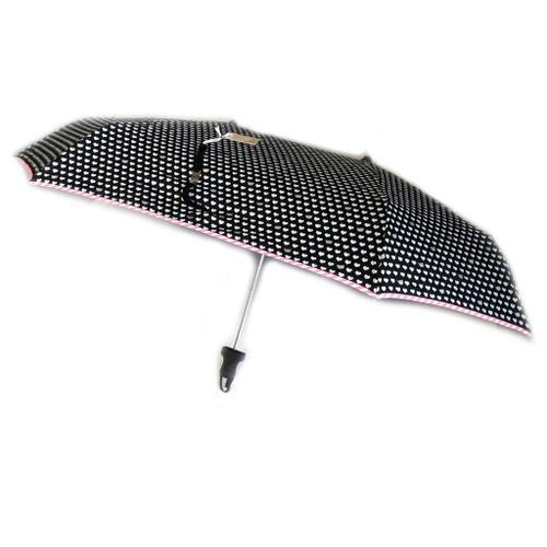 Parapluie Automatique Duo 'lollipops' Noir Rose - 70 Cm