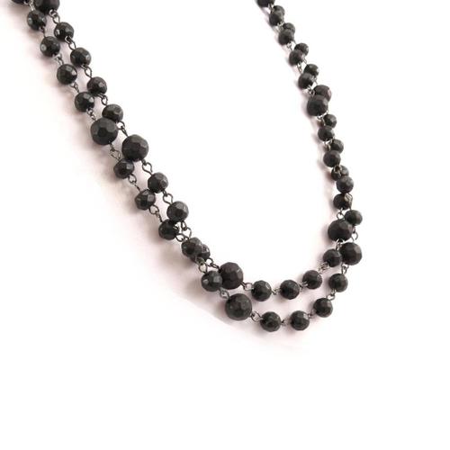 Collier "Perla" Noir