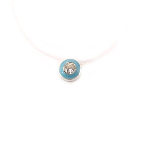 Collier Argent "Tania" Turquoise