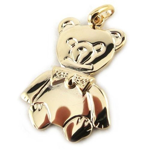 Promo -9%, Altesse [N1882] - Pendentif Plaqué Or "Ours En Peluche" Doré