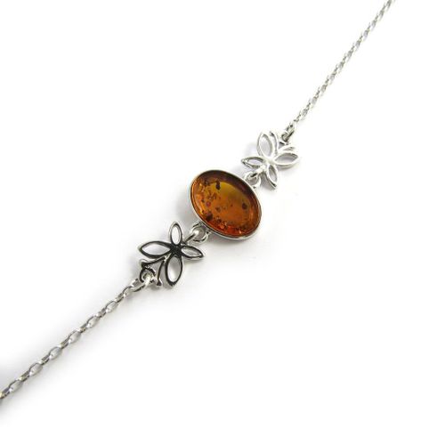 Promo -45%, Les Trésors De Lily [N2293] - Bracelet Argent "Inspiration" Ambre...