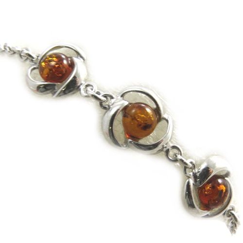 Promo -54%, Les Trésors De Lily [N2298] - Bracelet Argent "inspiration" Ambre...