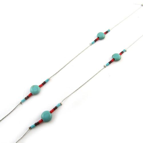 Promo -67%, Les Trésors De Lily [N3743] - Collier Sautoir &#34navajos&#34 Turquoise...