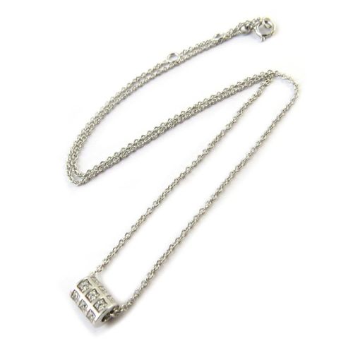 Promo -39%, Altesse [N7168] - Collier Argent &#34sissi&#34 Blanc (Rhodié) Moulin À ...