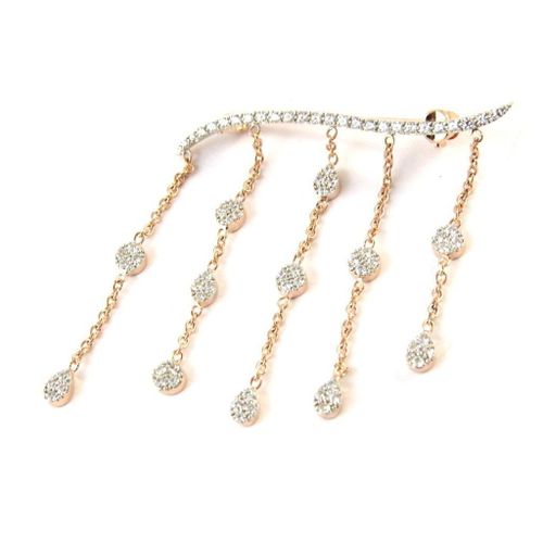 Promo -29%, Altesse [N7865] - Broche Plaqué Or &#34scarlett&#34 Doré Rosé