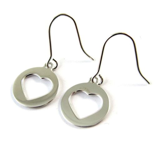 Promo -16%, Altesse [P0599] - Boucles Argent &#34love&#34 Argenté (Rhodié)