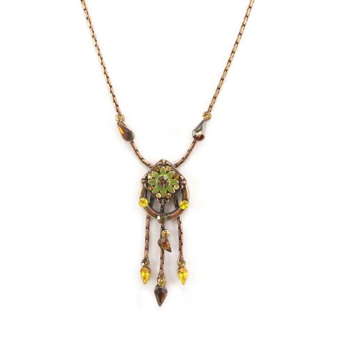 Collier Créateur "Pétulia" Ambre