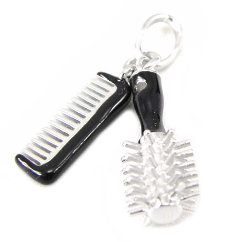 Promo -51%, Les Trésors De Lily [C6942] - Pendentif Argent &#34passion Coiffure&#34...
