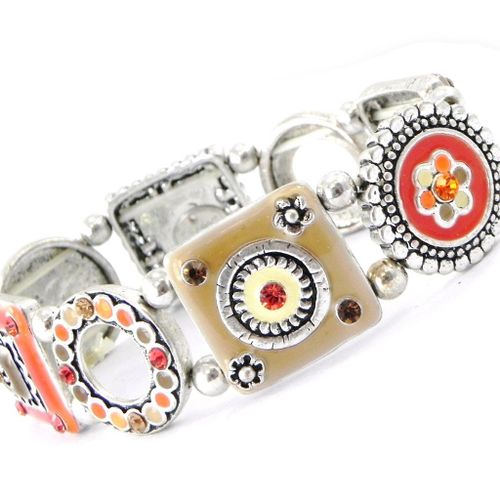 Bracelet Créateur "Esmeralda" Orange