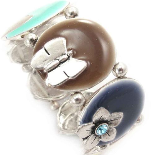 Bracelet Créateur "Macarons" Bleu