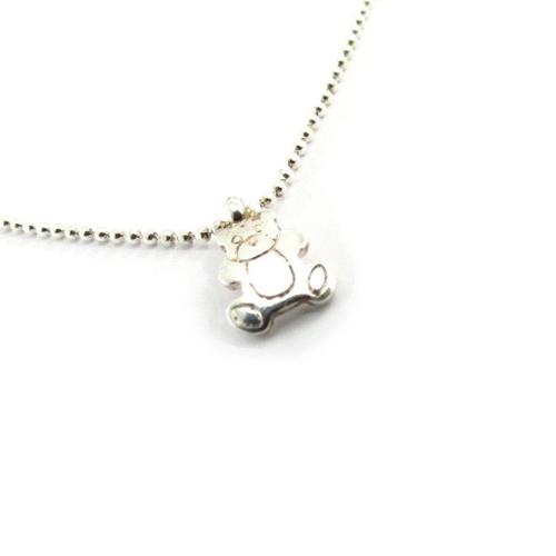 Collier Argent "Teddy