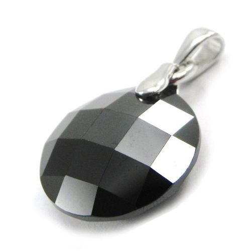 Pendentif Argent "Linda" Noir
