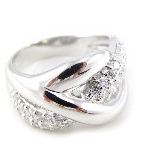 Bague Argent "Cache Coeur" Blanc