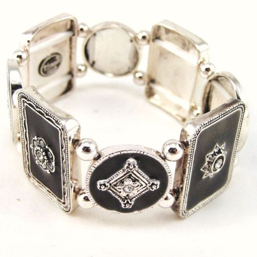 Bracelet Créateur "Byzance" Marron Noir