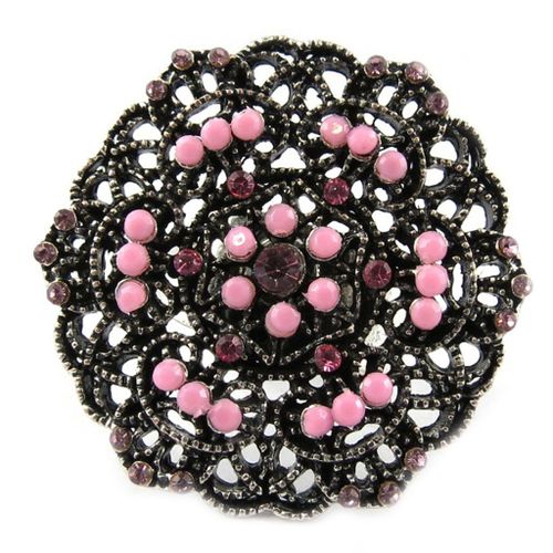 Bague Créateur "Carmen" Rose