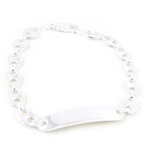 Gourmette Argent "Grain De Café