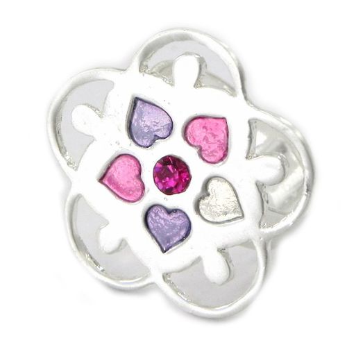 Bague Créateur "Emilie" Rose Violet