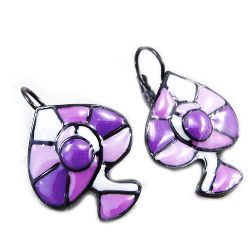 Noa [G5759] - Boucles Créateur 'arlequin' Violet