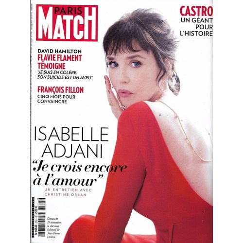 Paris Match N° 3524 - Isabelle Adjani (1er Décembre 2016)