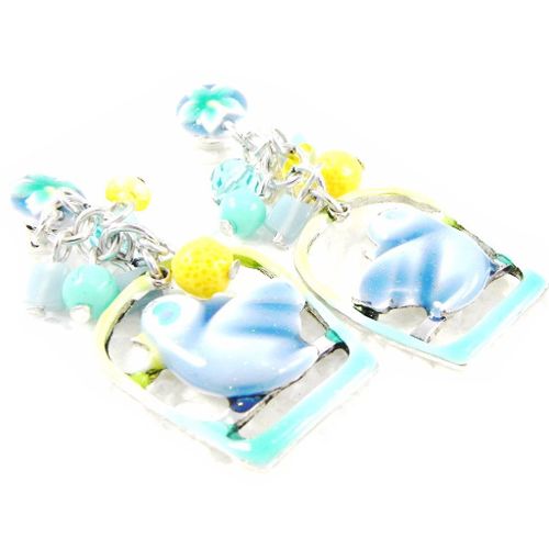 Boucles Créateur "Rossignol" Bleu