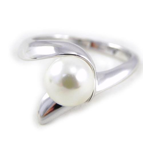 Bague Argent "Perla" Blanc