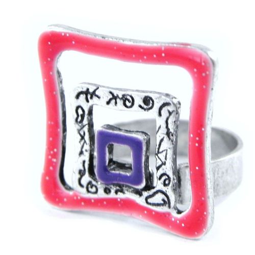 Bague Créateur "Acapulco" Rouge Violet