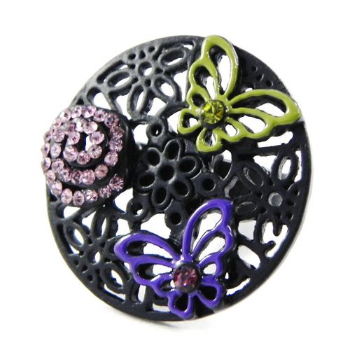 Bague Créateur "Carmen" Vert Violet