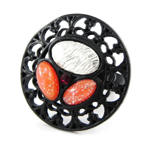 Bague Créateur "Carmen" Orange