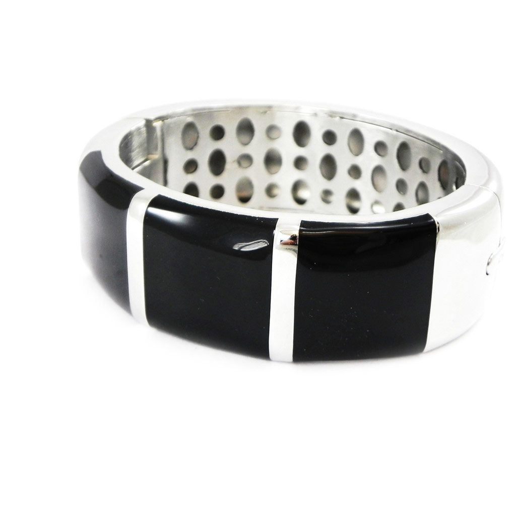 Bracelet Acier "Calypso" Noir