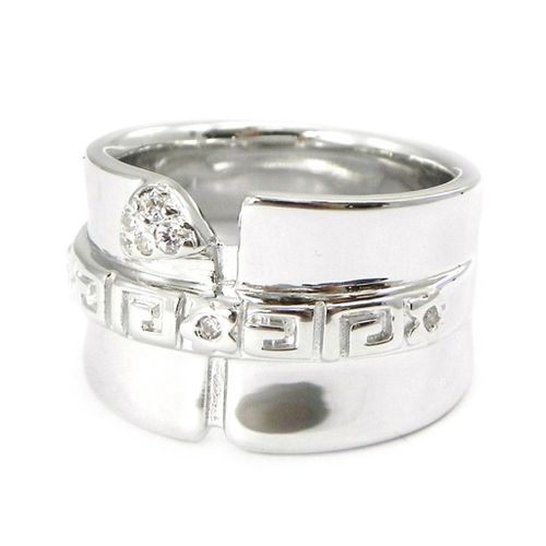 Bague Argent "Déesse" Blanc