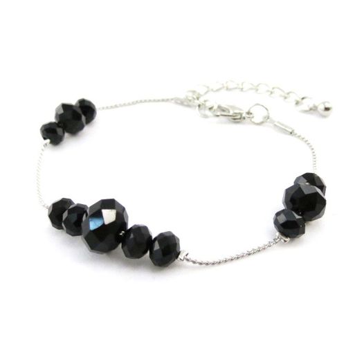 Bracelet Créateur "Minéralia" Noir