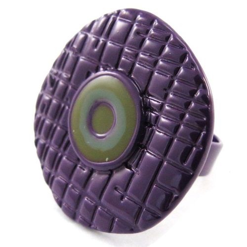 Bague Créateur "Amandine" Violet