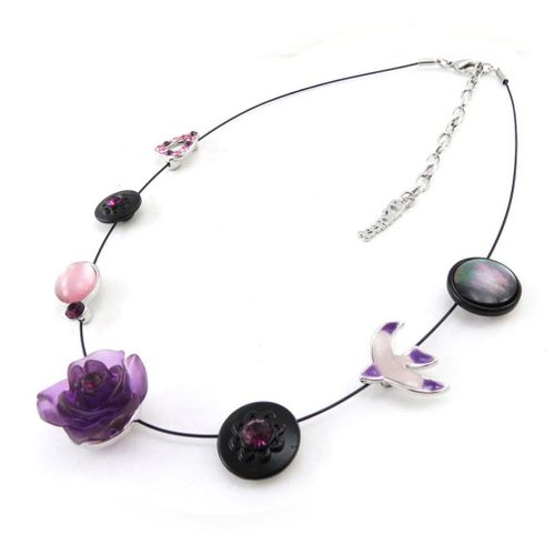 Collier Créateur "Liberty" Violet