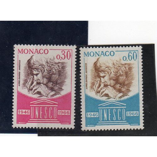 Timbres-Poste De Monaco (20ème Anniversaire De L'unesco)