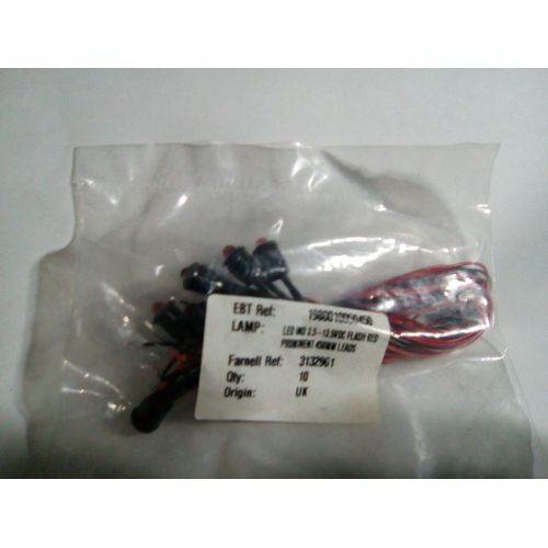 Sachet De 10 Leds  Clignotantes Rouge  3.5-13.5v Dv