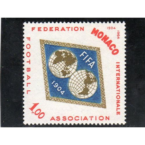 Timbre-Poste De Monaco (60ème Anniversaire De La Fifa - Football) 