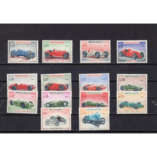 Timbre-Poste De Monaco (25ème Grand Prix Automobile De Monaco) 