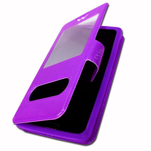 Huawei Mate 9 Porshe Design Etui Housse Coque Folio Violet De Qualité By Ph26®