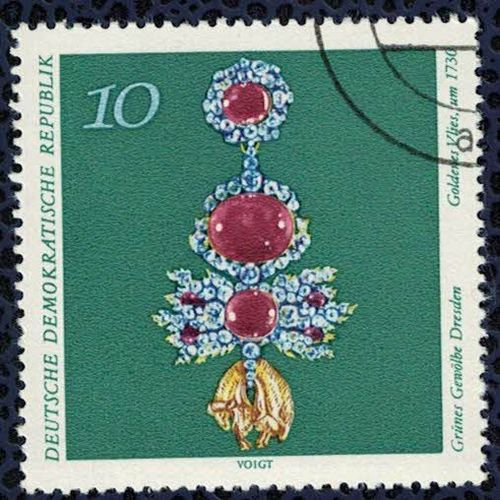 Allemagne Rda 1971 Oblitéré Rond Used Toison D'or Grünes Gewölbe Dresde