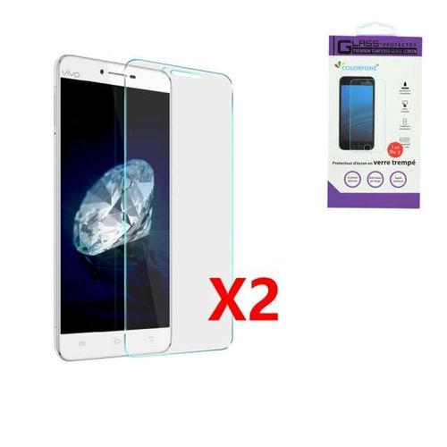 Lot De 2 Verres Trempes Pour Huawei Y6 2017