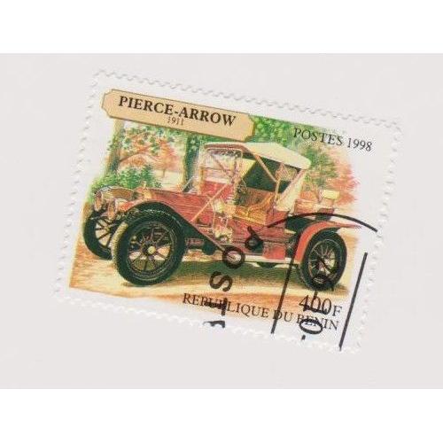 Timbre Benin Voiture Pierce Arrow 400f