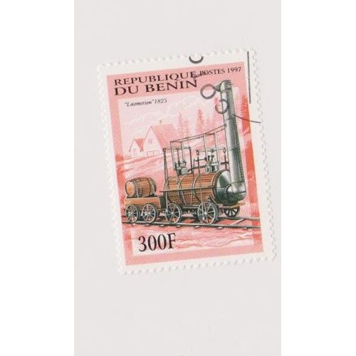 Timbre Benin Train Locomotive 300f