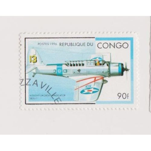 Timbre Congo Avion Avions 1996 Yought Sikorsky Indicator 90f