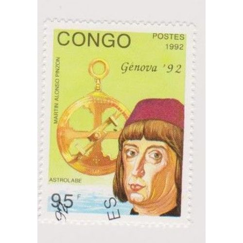 Timbre Congo Genova Astrolab Martin Alonso Pinzon 95f