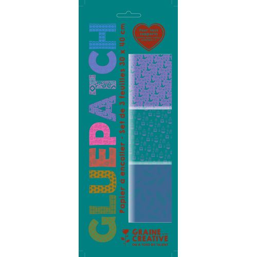 Papier Patch Gluepatch Oiseau, Cage Et Plumes