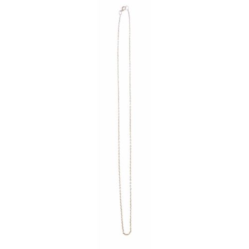 Chaine  Sautoir Argente Petites Mailles  2-64cm -