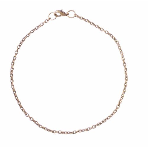 Chaîne Bracelet Petite Maille Bronze Ø2mm - Graine Créative