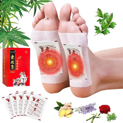 100 Pièces Patch Detox Pieds, Deep Cleansing Detox Patches De Pieds, Detox Foot Patches, Soulage le stress du corps et Douleur, Aider Au Sommeil, Détendre et Améliorer la Circulation Sanguine